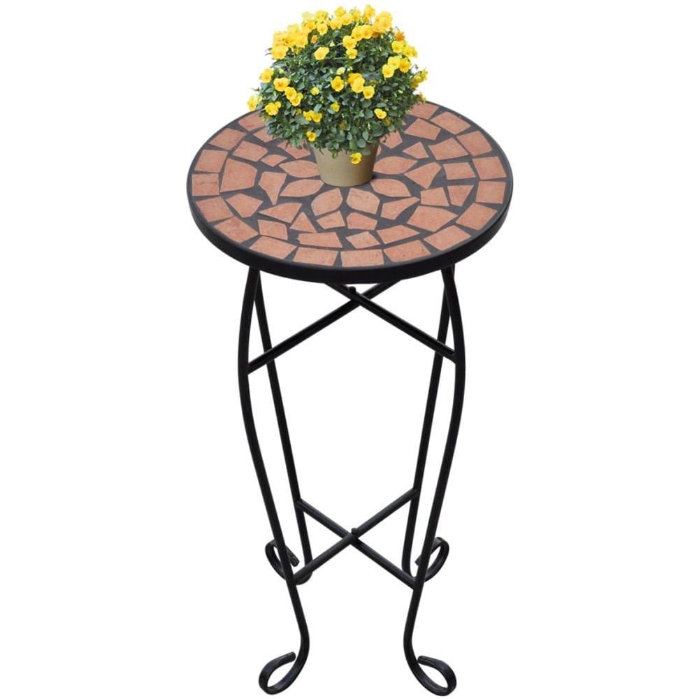 Tavolino Piante Modello Mosaico Terracotta - Foto 2