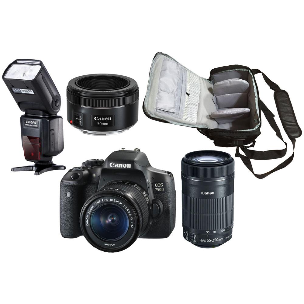 Canon Eos 750d Ef-s 18-55mm Stm Ef-s 55-250mm Stm