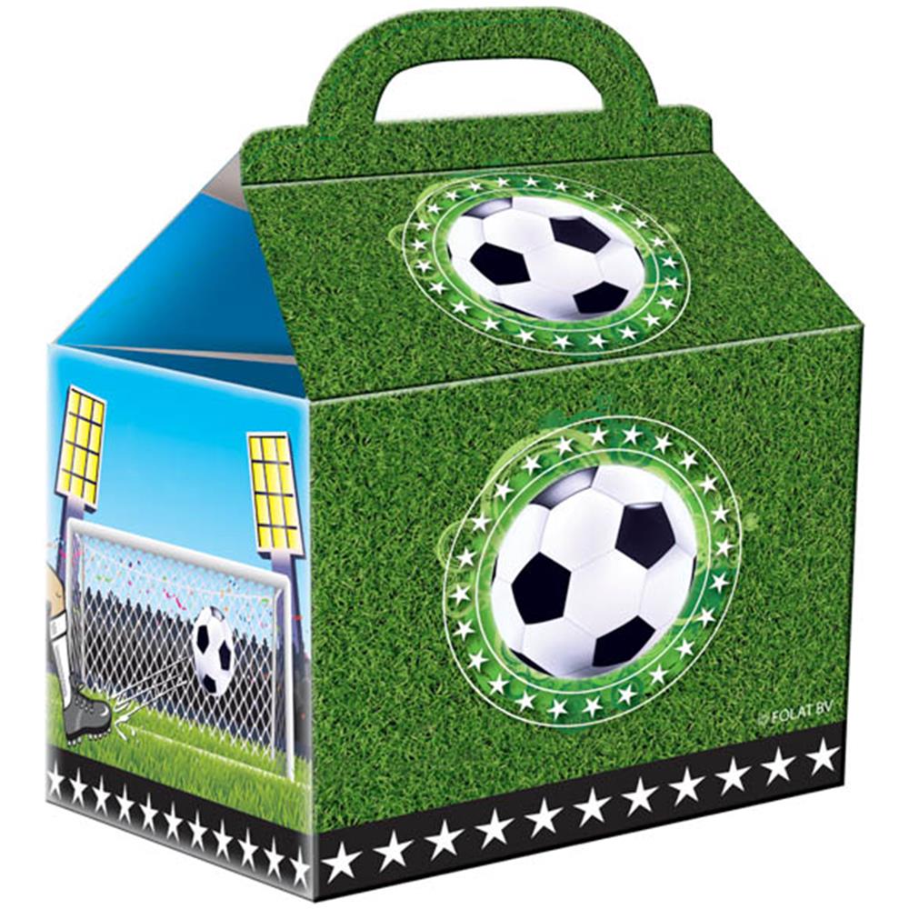 4 Scatole Per Feste In Cartone Calcio Taglia Unica - Foto 1