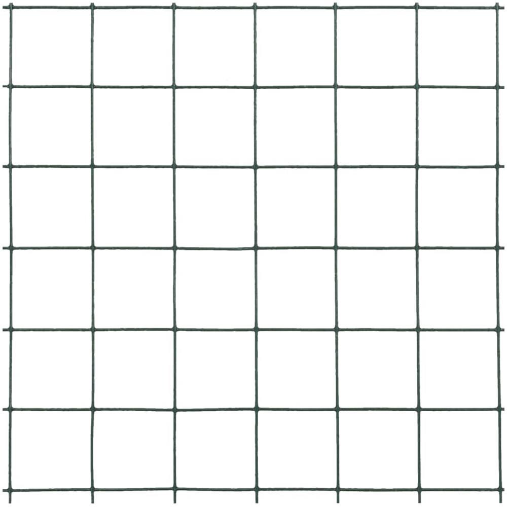 Recinzione in Rete per Pollaio in Acciaio e PVC 25x0,5 m Verde - Foto 4