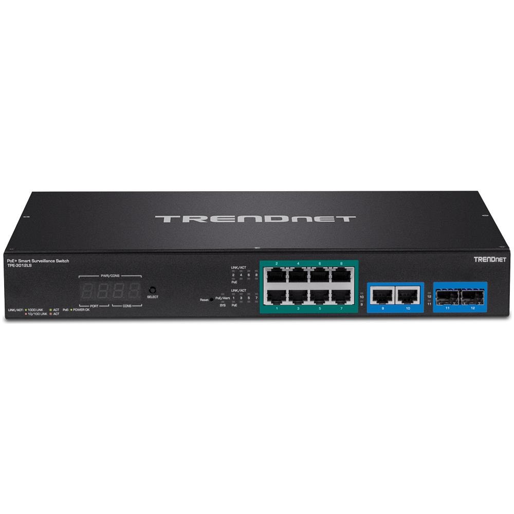 12-port Gigabit Poe+ Smart Surveillance Switch In - Foto 2