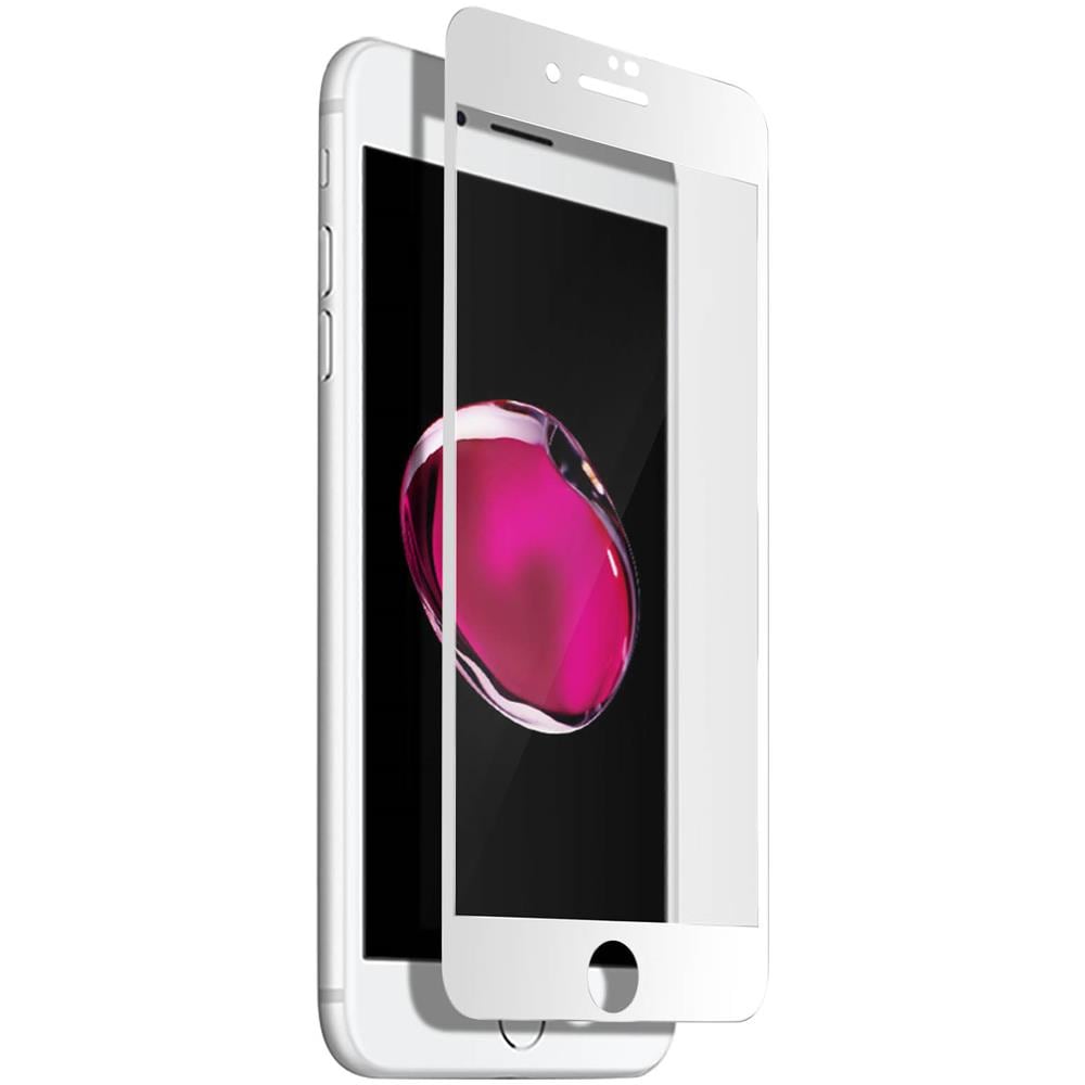 Pellicola Schermo Iphone 7+/8+ Vetro Temperato Smussato Trasparente Bordo Bianco - Foto 5