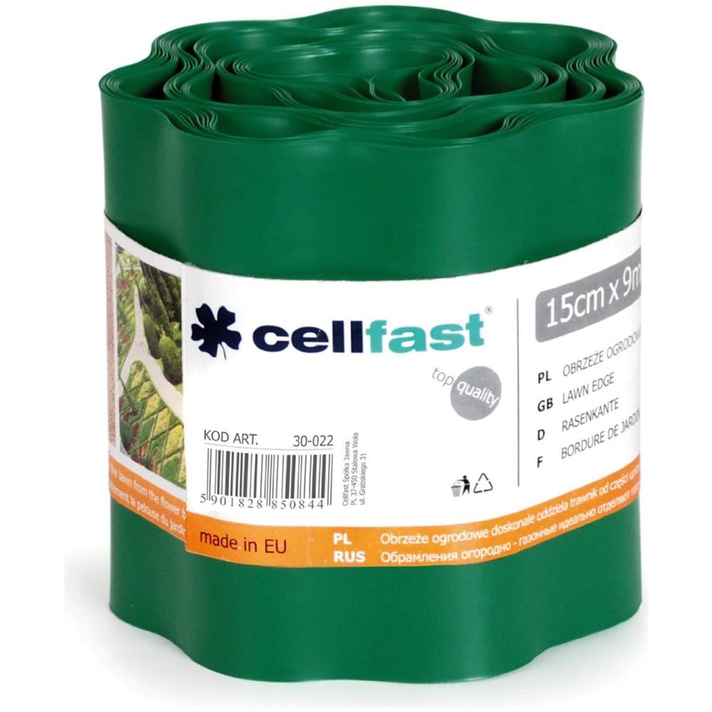 Flessibile Giardino Prato Erba Bordo 9m X 150 Millimetri Scuro Edger Verde Muro Di Confine Bordo - Foto 1