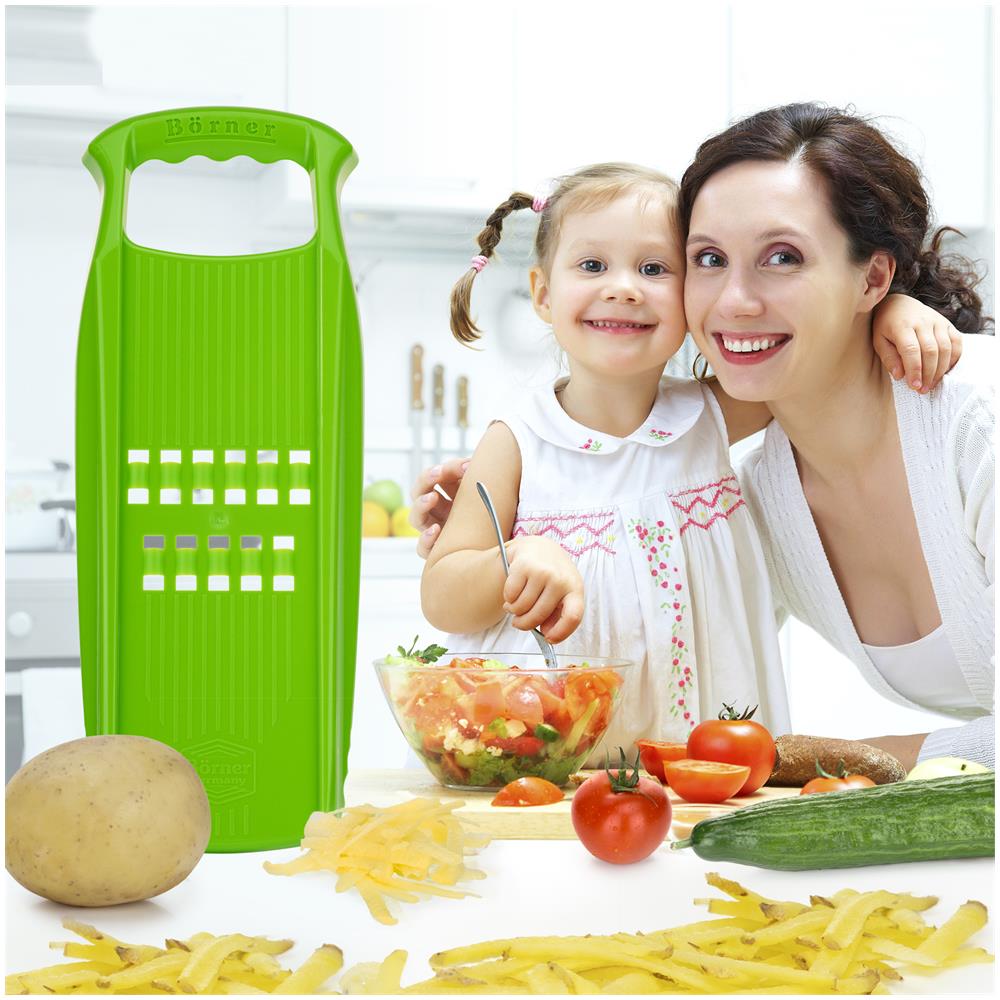 R? sti Grattugia PowerLine Swiss R? sti Affettatrice di verdure Grattugia per verdure Helper di cucina Affettatrice di patate | verde - Foto 7