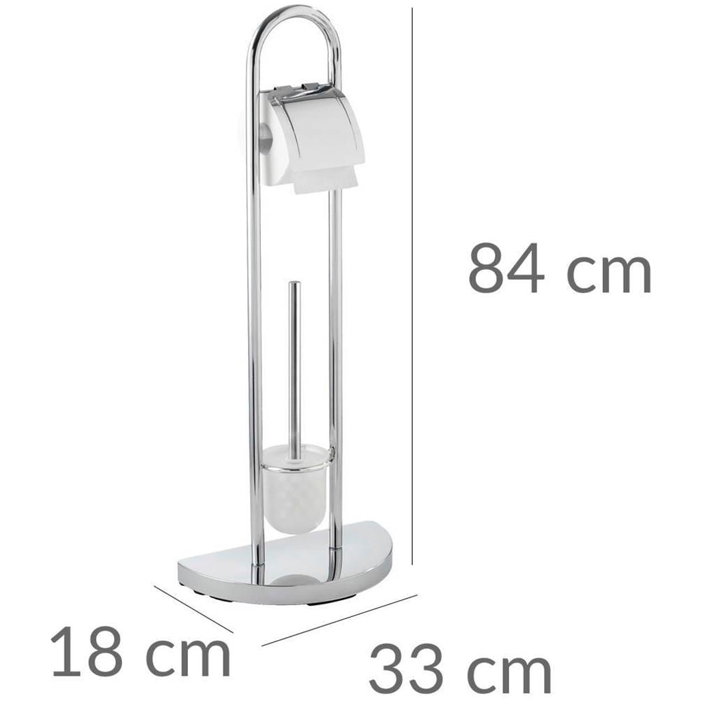 Porta Carta Igienica E Scopino Per Wc, Consenza - 2in1, Wenko - Foto 3
