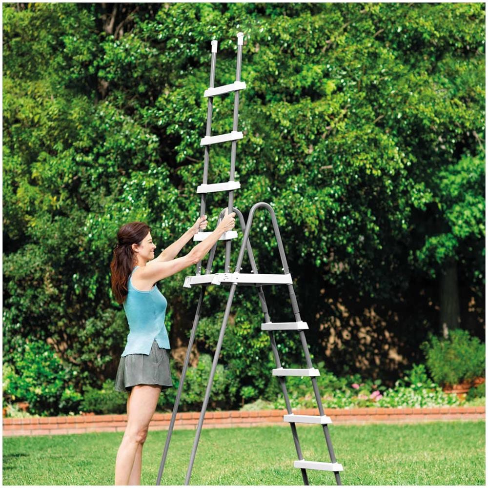 Set Piscina Fuori Terra Graphite Gray Panel 478x124 Cm - Foto 10