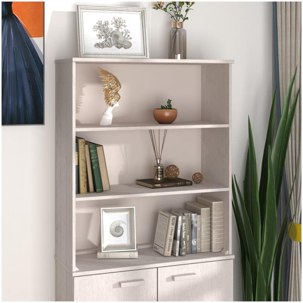 Scaffale Per Credenza Bianco 85x35x100 Cm Legno Di Pino - Foto 1