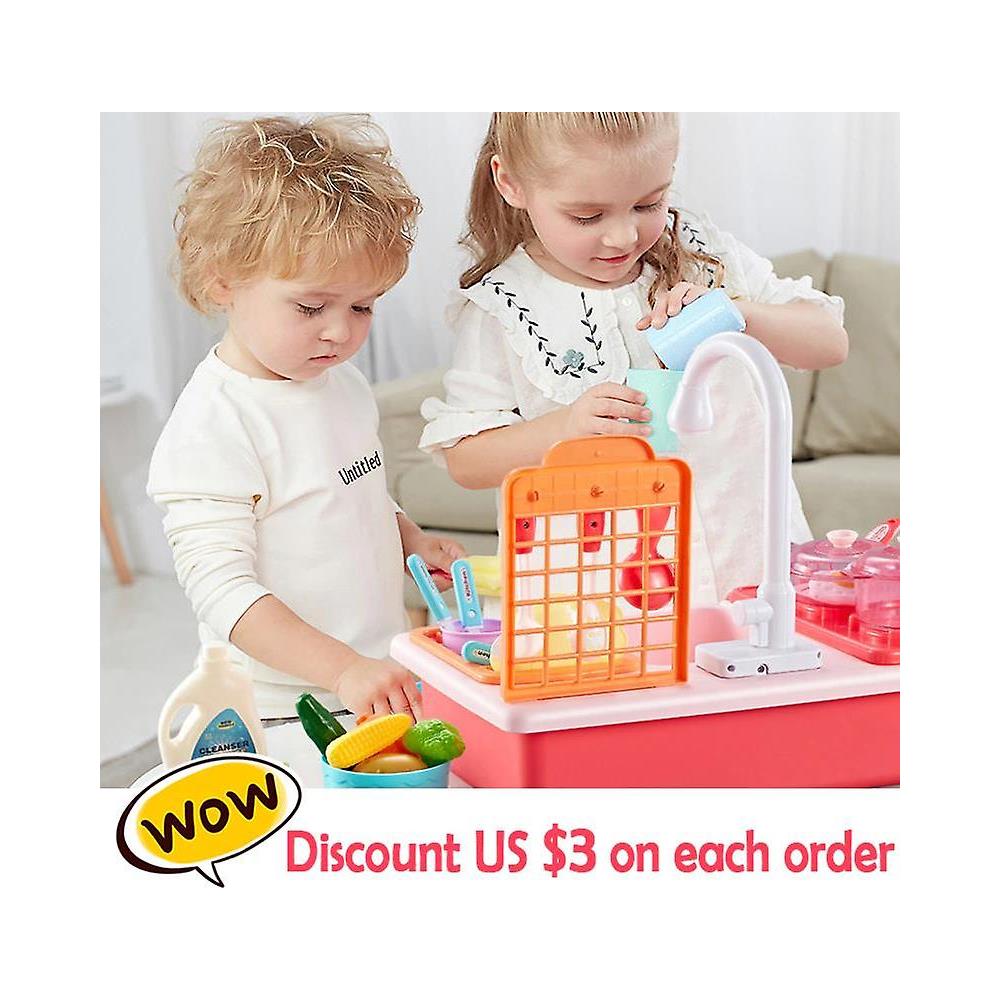 Bambini Fingono Giocattoli Per La Lavandino Da Cucina Con Panoramica Per Cucinare La Pentola Da Gioco Da Gioco Da Gioco Da Gioco - Foto 2