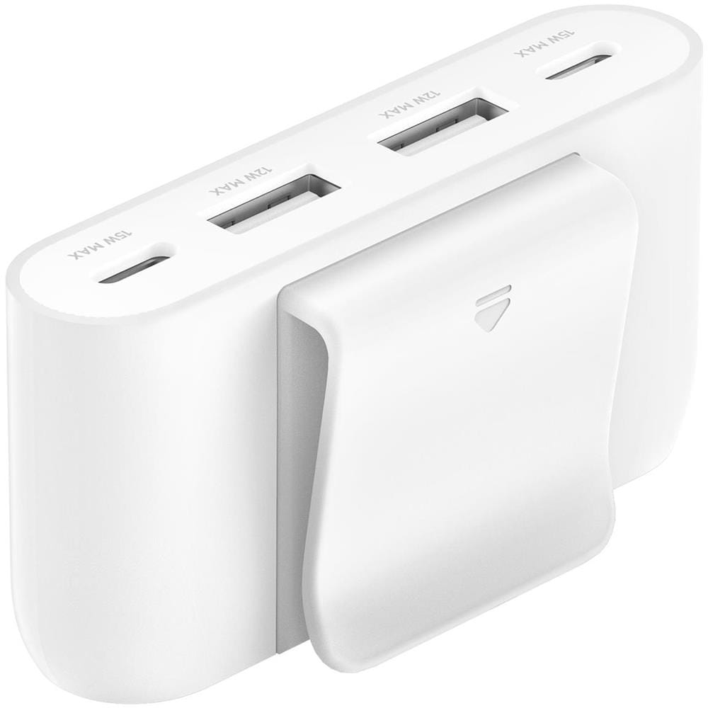 Extender di Alimentazione USB a 4 Porte 2xC 2xA fino a 30 W Bianco - Foto 2
