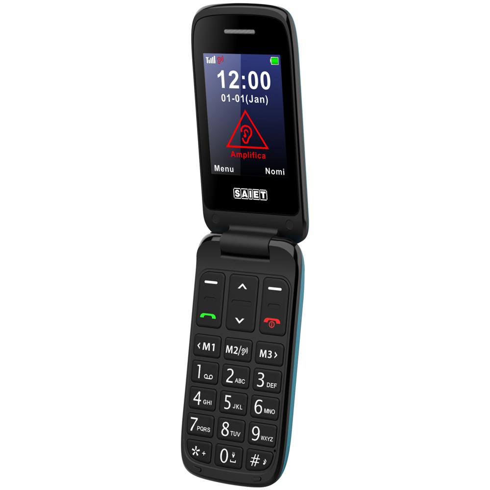 Scudo Tre Cellulare Sportellino Per Anziani Tasti Grandi Tasto Sos Azzurro - Foto 1