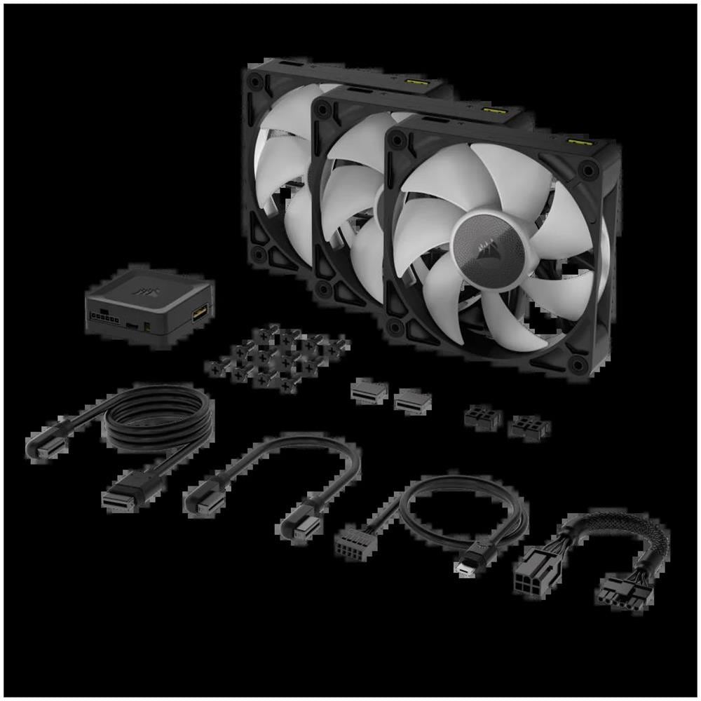 iCUE LINK RX120 RGB Case per computer Ventilatore 12 cm Nero 3 pz - Foto 3