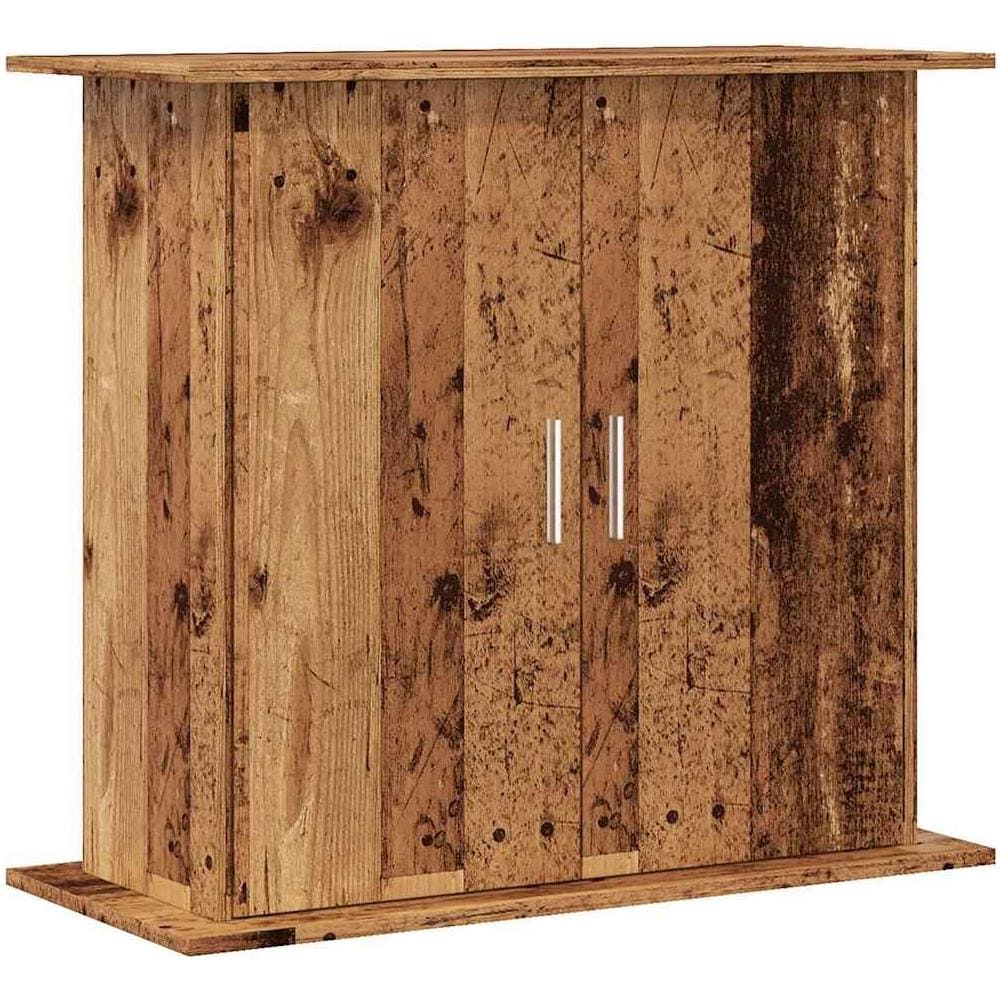 Supporto Acquario 81x36x73 cm in Legno Multistrato Legno Antico - Foto 1