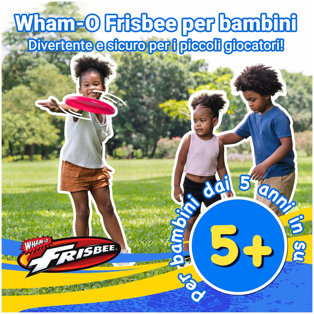 Frisbee Confezione da 6 Dischi Volanti, 22,86 cm per Bambini dai 5 Anni in su, 70 g - Foto 1