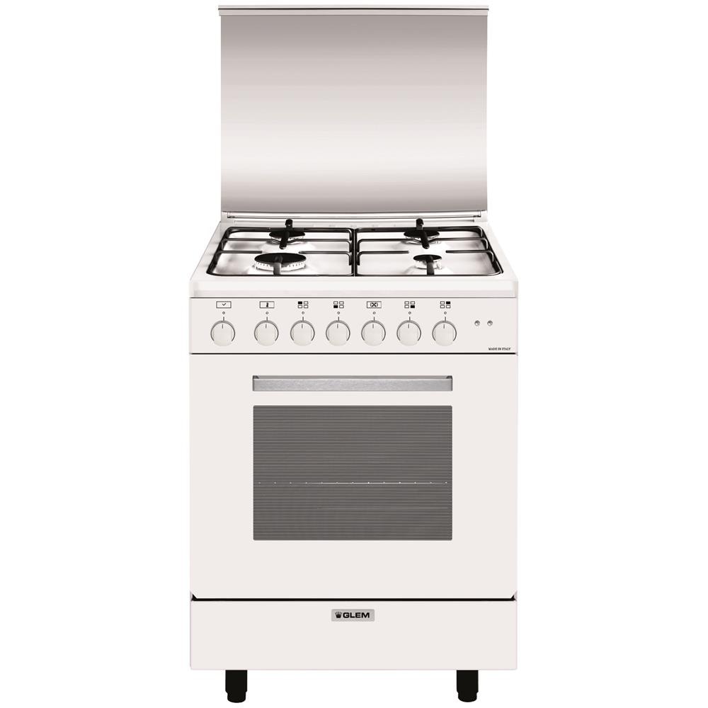 Cucina Elettrica A654MX6 4 Fuochi Gas Forno Elettrico Classe A Dimensioni 60x50 Colore Bianco Serie Alpha - Foto 1