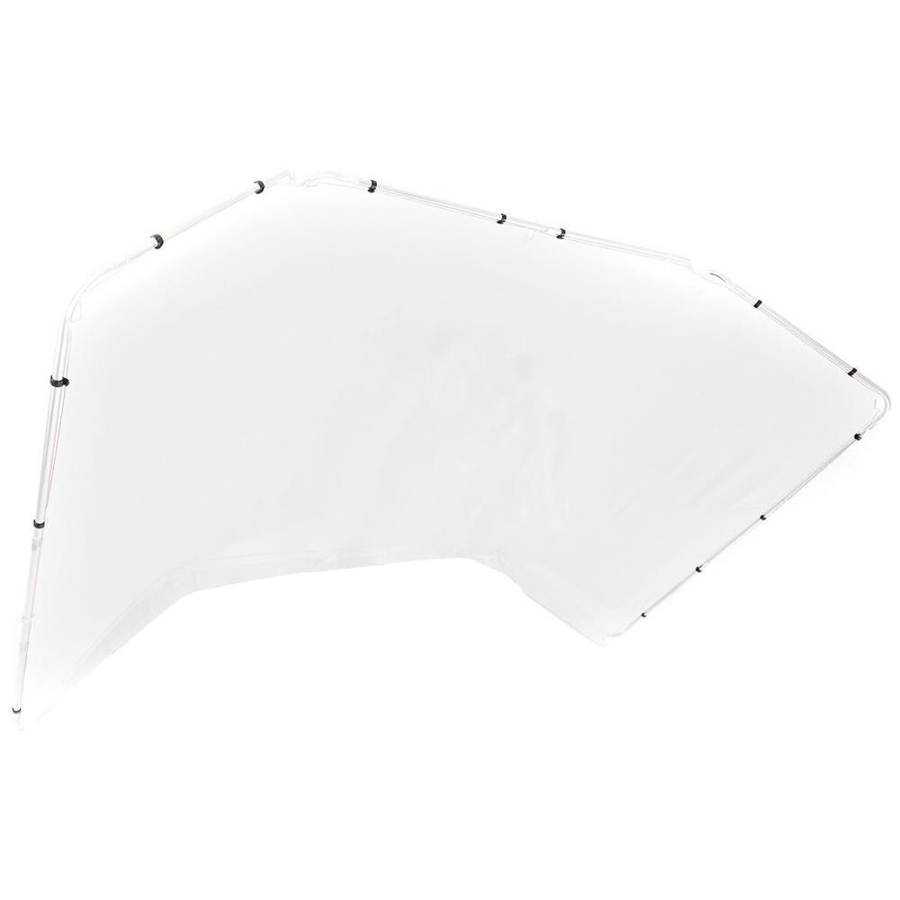 Fondale panoramico in tessuto da 4m colore bianco - Foto 1