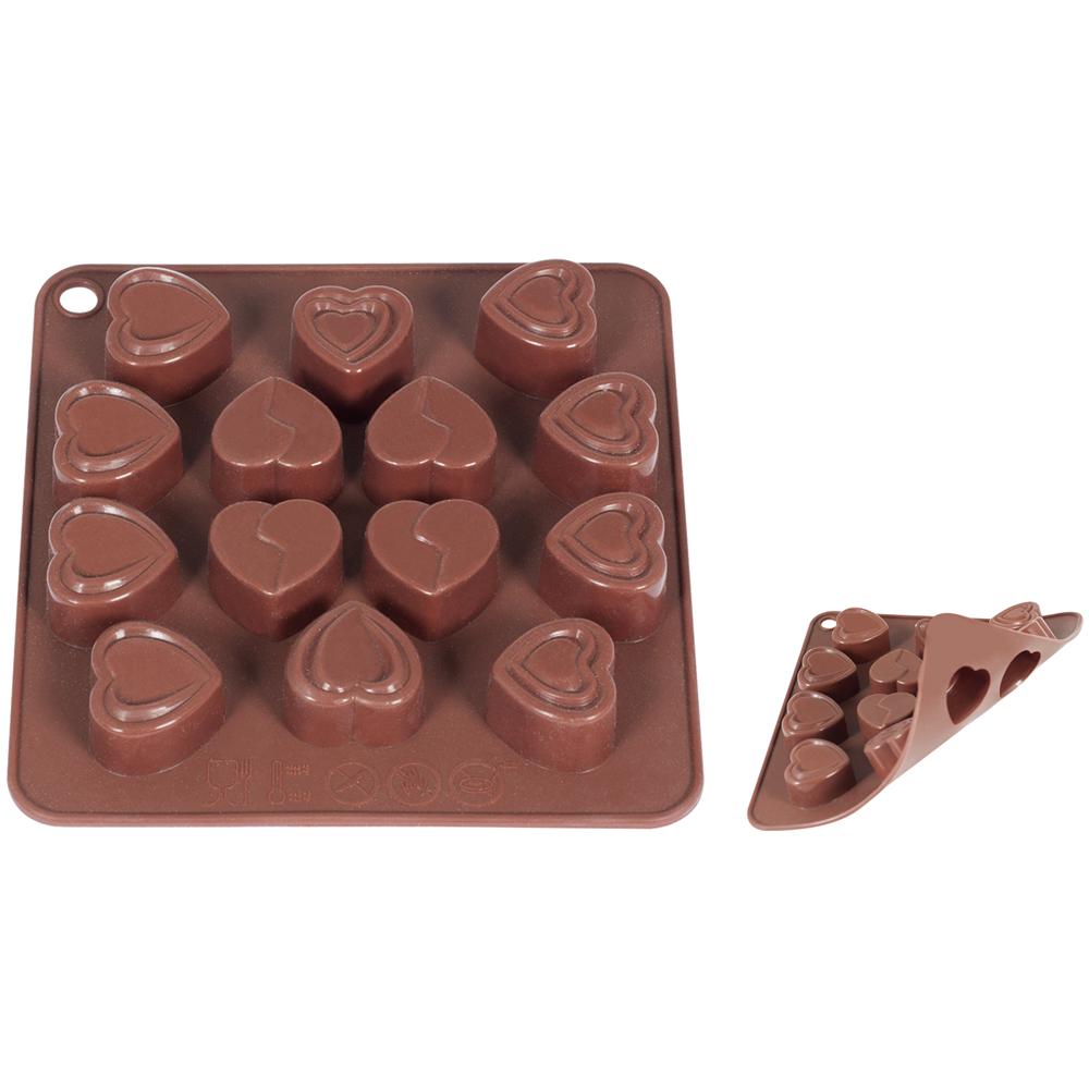 Set 3 Stampi 14cuori Mix Silicone Choco Pasticceria - Foto 1