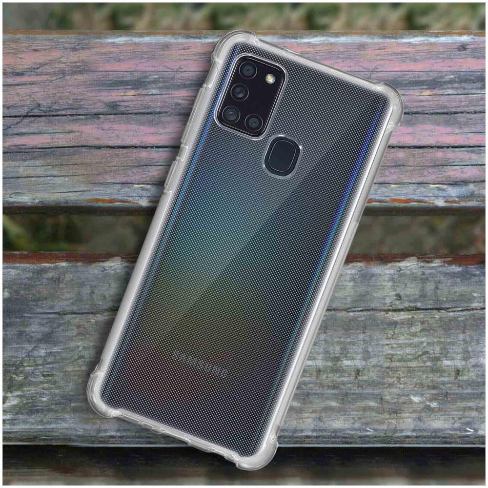 Cover Samsung Galaxy A21s Silicone Bumper Resistente Trasparente - - Foto 2