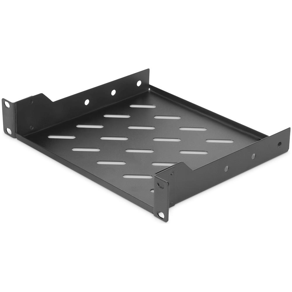 1u 10in Shelf Black 44x254x200 Mm Ral 9005 - Foto 1