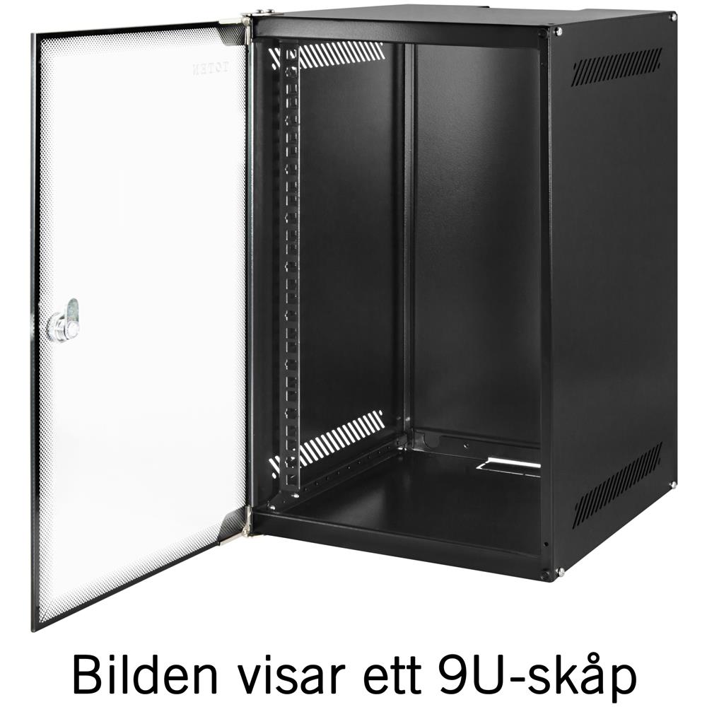 , Pensile 10"", 6u, 280x310, Anta In Vetro, Smontato, Nero - Foto 6