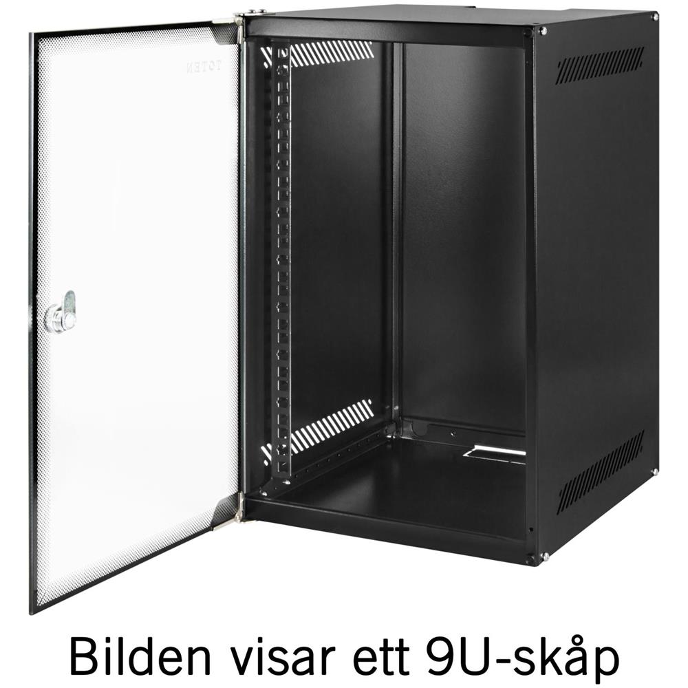 , Pensile 10"", 6u, 280x310, Anta In Vetro, Smontato, Nero - Foto 2