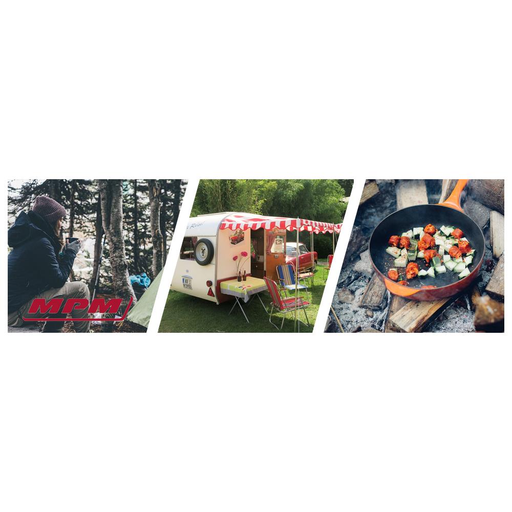 KN-03/1K Fornello a Gas 3 Fuochi con Coperchio Colore Bianco - Foto 8