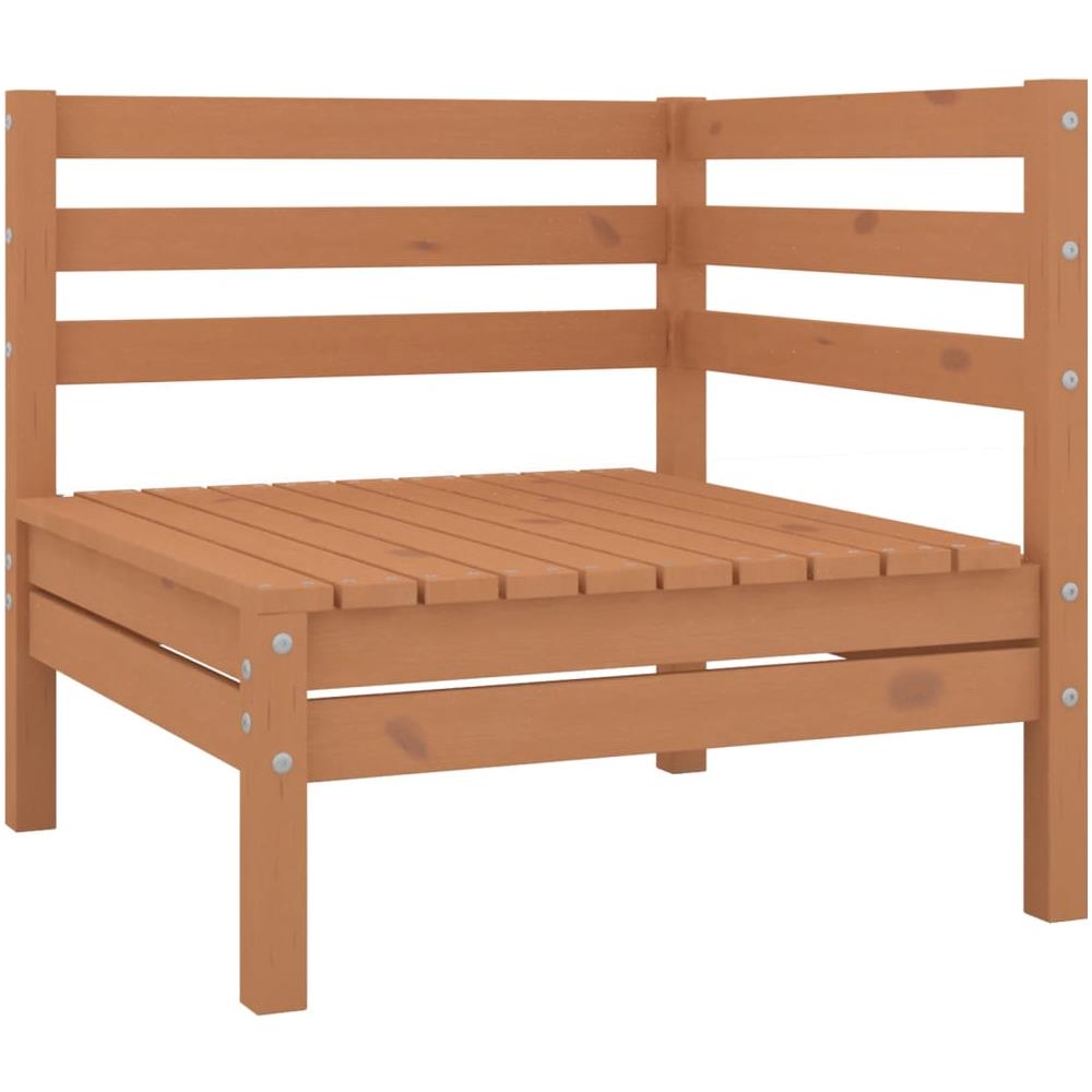 Set Divani Da Giardino 6 Pz Miele In Legno Massello Di Pino - Foto 3