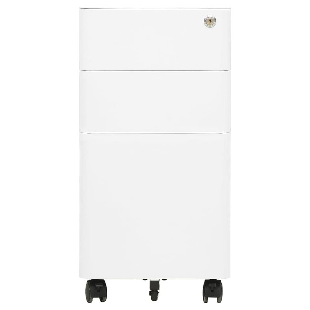 Schedario Mobile Bianco 30x45x59 Cm In Acciaio - Foto 2