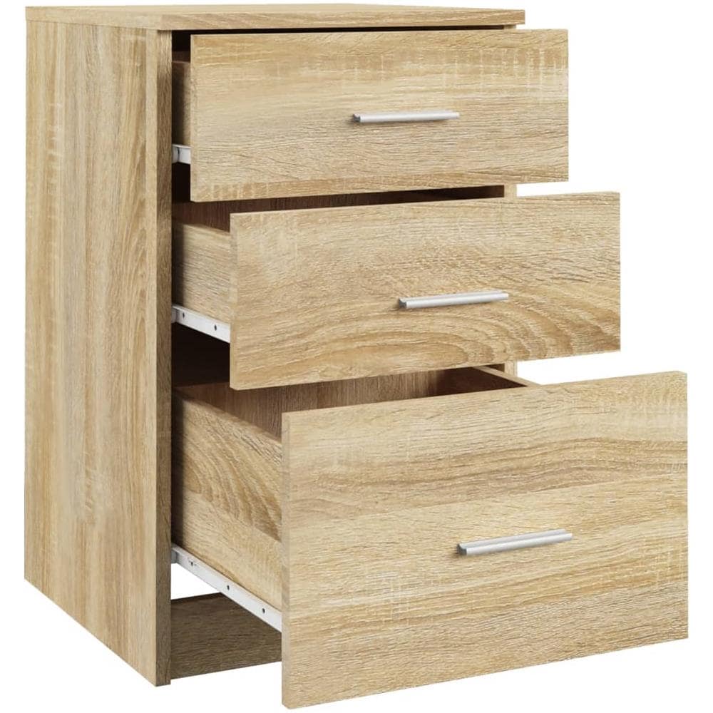 Comodino Rovere Sonoma 40x40x63 Cm In Legno Multistrato - Foto 7