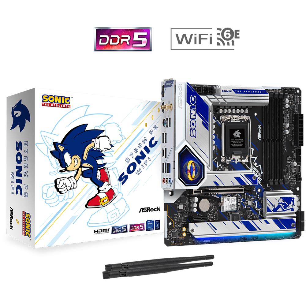 B760M PG SONIC Scheda Madre WIFI Intel B760 LGA 1700 micro ATX - Foto 6