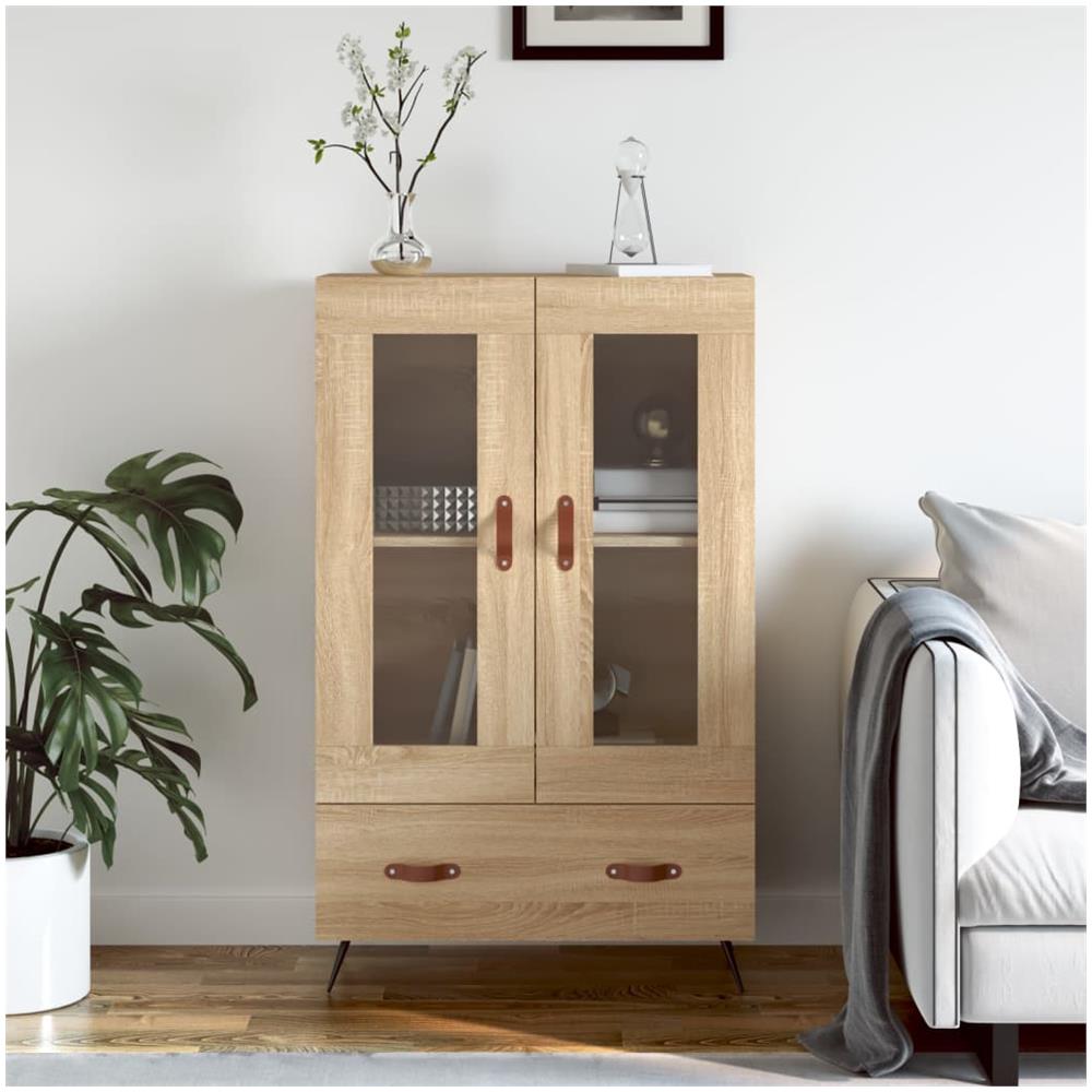 Credenza Rovere Sonoma 69,5x31x115 Cm In Legno Multistrato - Foto 1