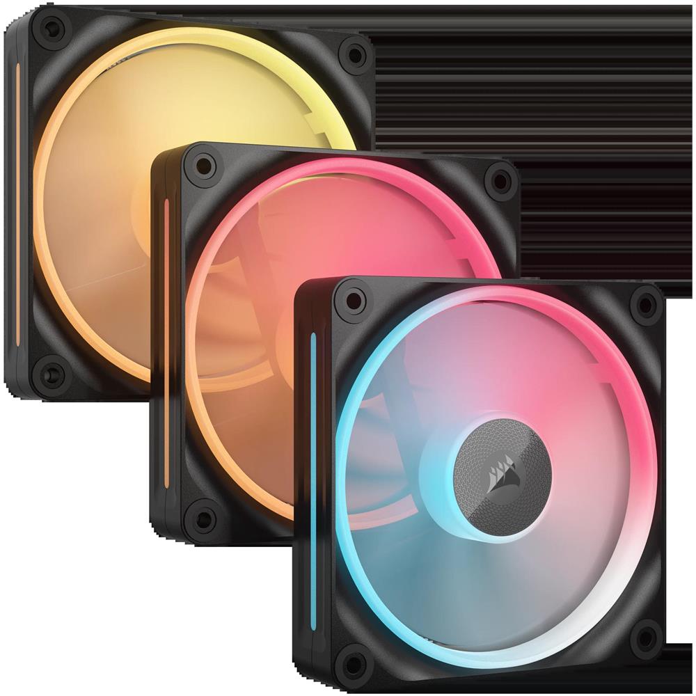 Ventola Inversa LX120-R RGB 120mm 2400 RPM Nero - Foto 1