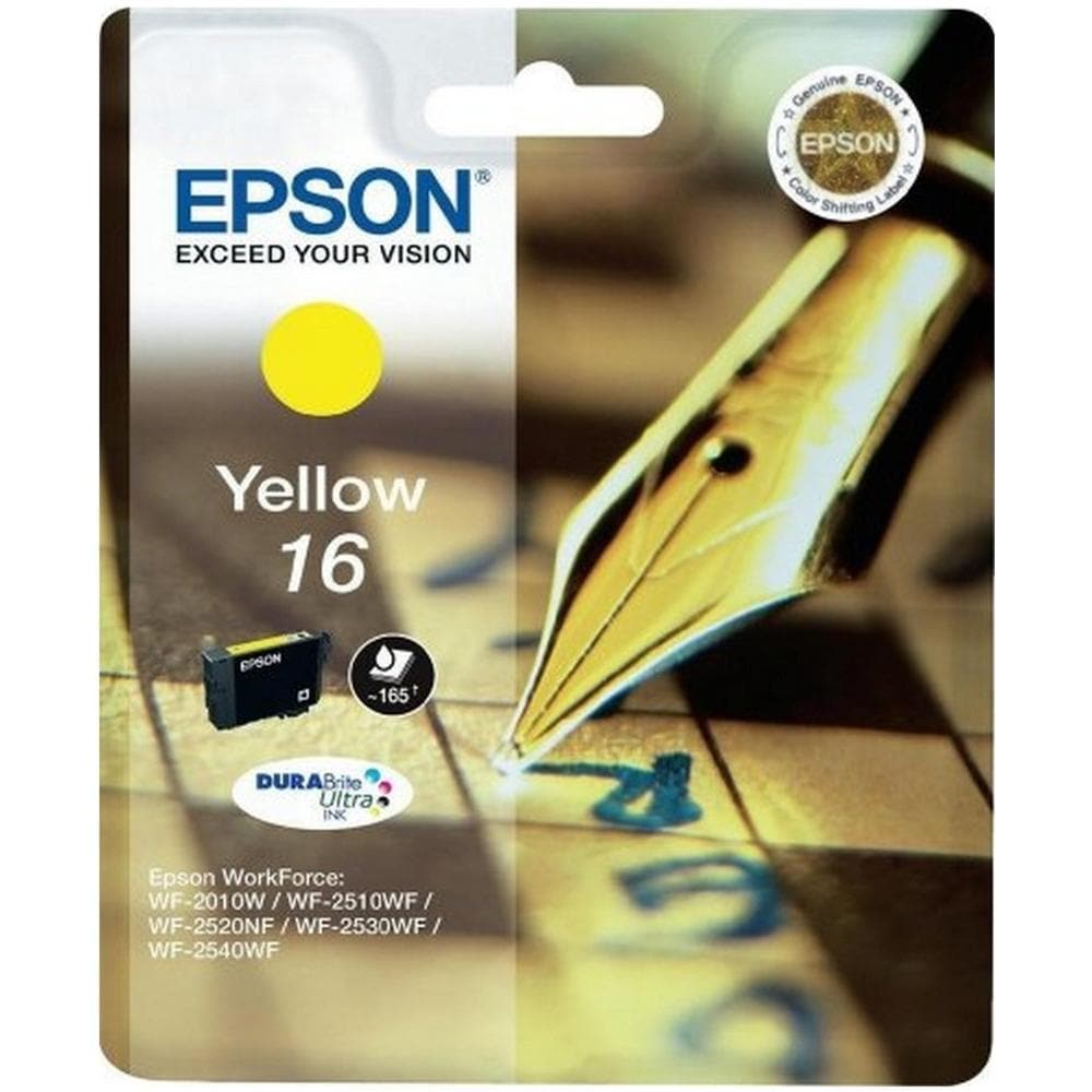 C13T16244020 Cartuccia Ink Originale Gialla per WorkForce WF-2010 Capacità 165 Pagine  - Foto 4