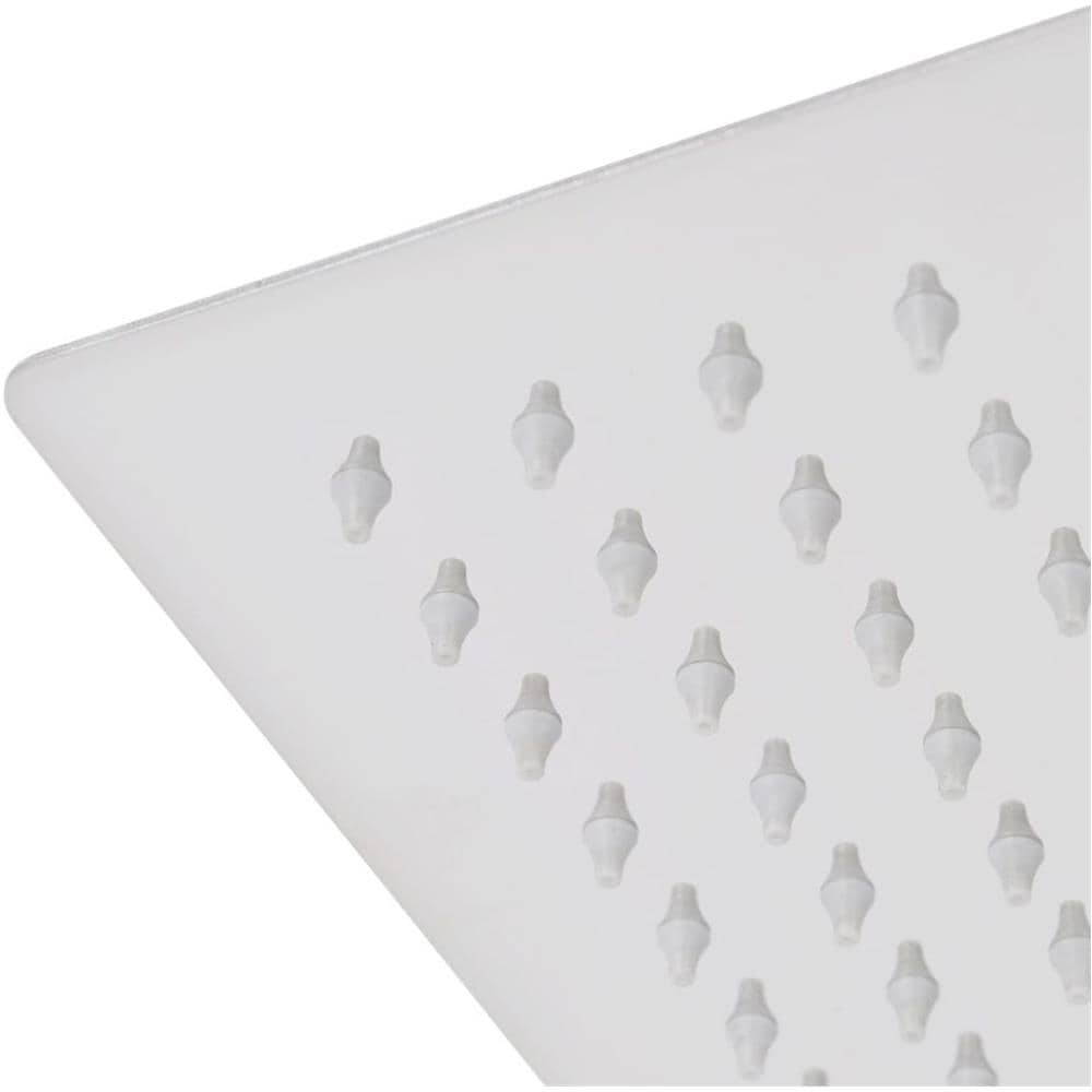 Testa Doccia A Pioggia In Acciaio Inossidabile 50x50 Cm Quadrata - Foto 13