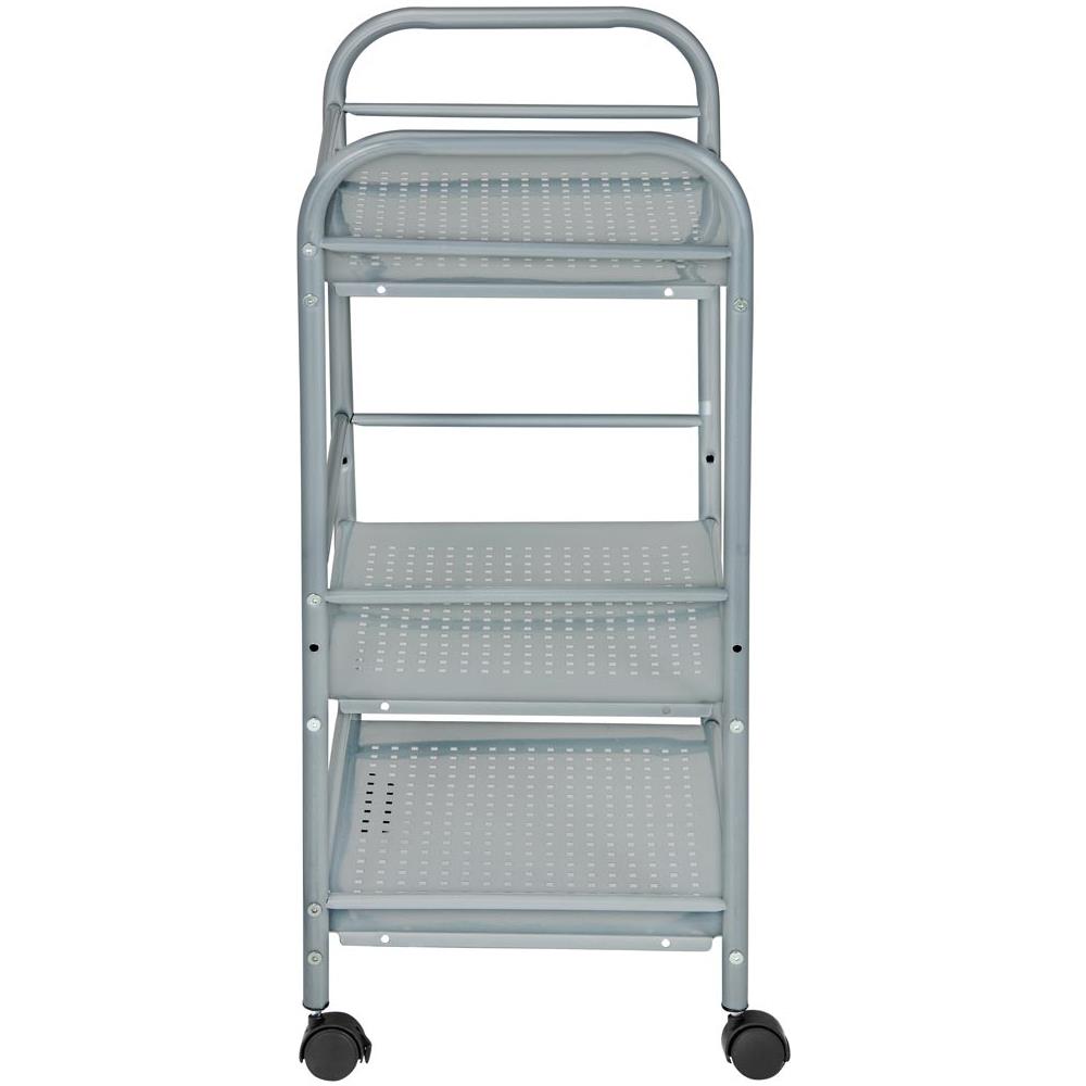 Carrello Portaoggetti In Acciaio Per Bagno Cucina Parrucchiere Estetista 4 Ruote - Foto 2