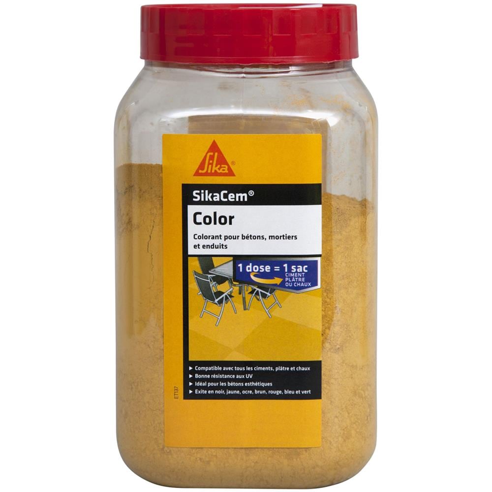 cem Colore Cemento, Calce E Gesso In Polvere Colore - Giallo - 400g - Foto 2