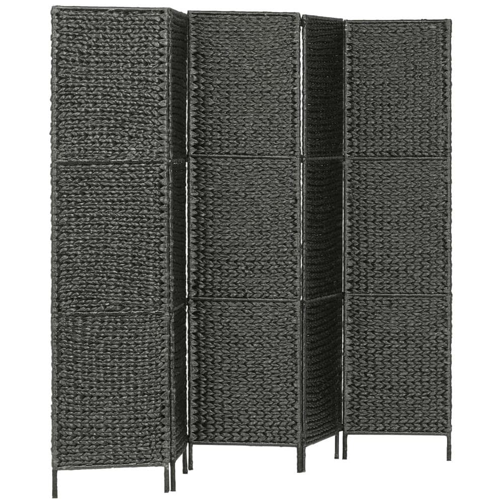 Paravento A 5 Pannelli Nero 193x160 Cm In Giacinto D'acqua - Foto 2