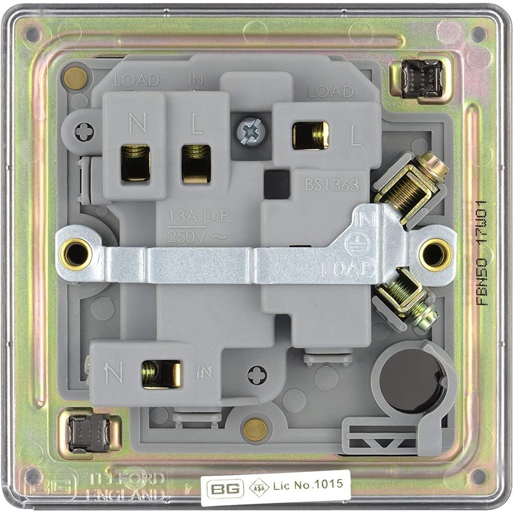 Nbs50 - Modulo Di Connessione Con Fusibile Commutato In Metallo, Nero, Fbn50-01, 250v - Foto 2