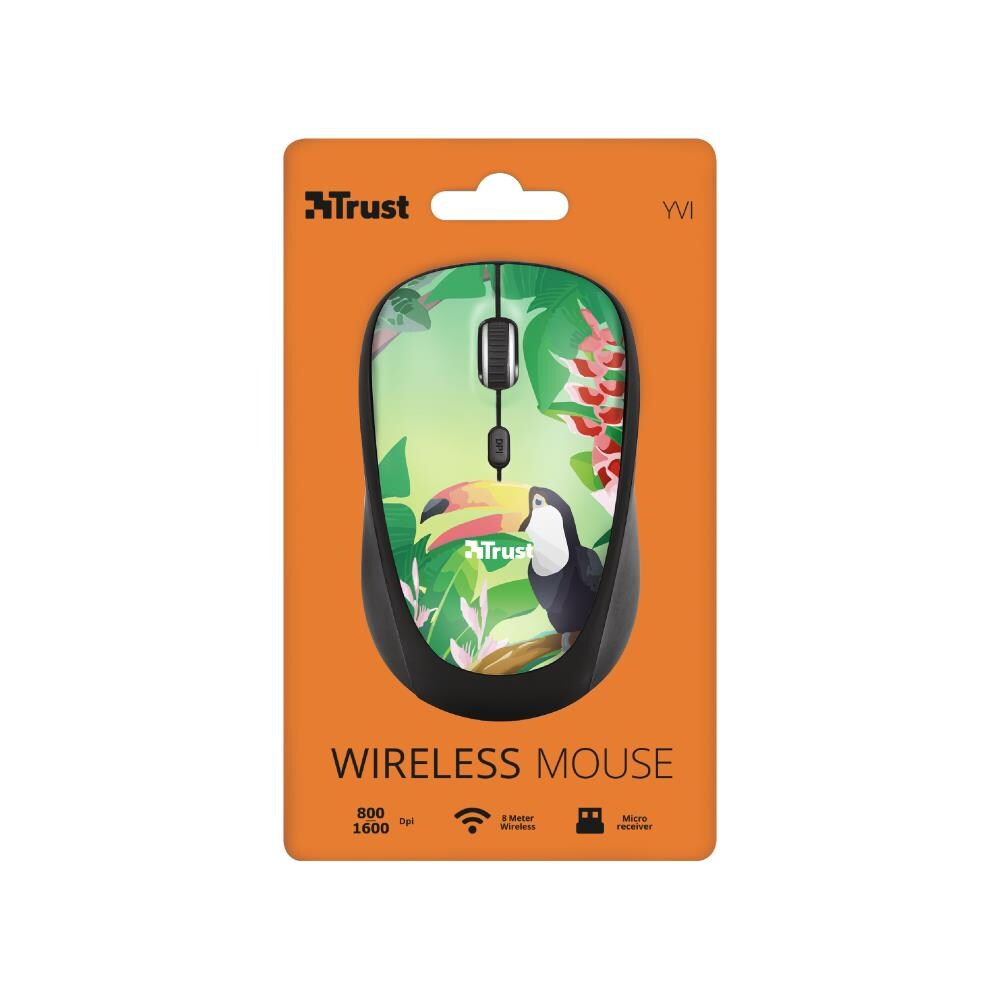 Mouse Wireless Yvi Ottico 4 Tasti 1600 DPI Colore Multicolore - Foto 5