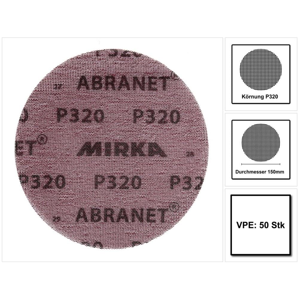 Abranet Disco Abrasivo 150mm / P320 - 50 Pezzi (5424105032)  - Foto 1