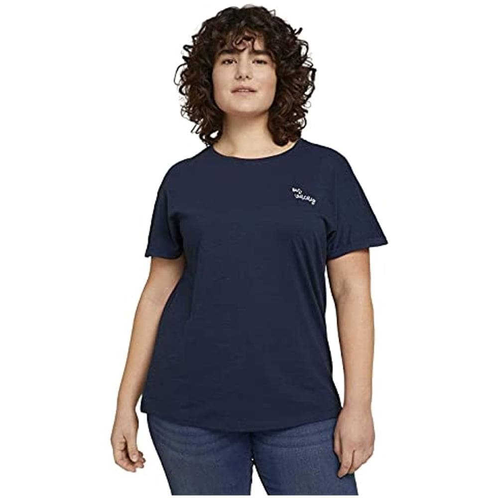 1024893 Plussize Basic T-shirt, 10668-sky Captain Blue, 54 Donna - Foto 1