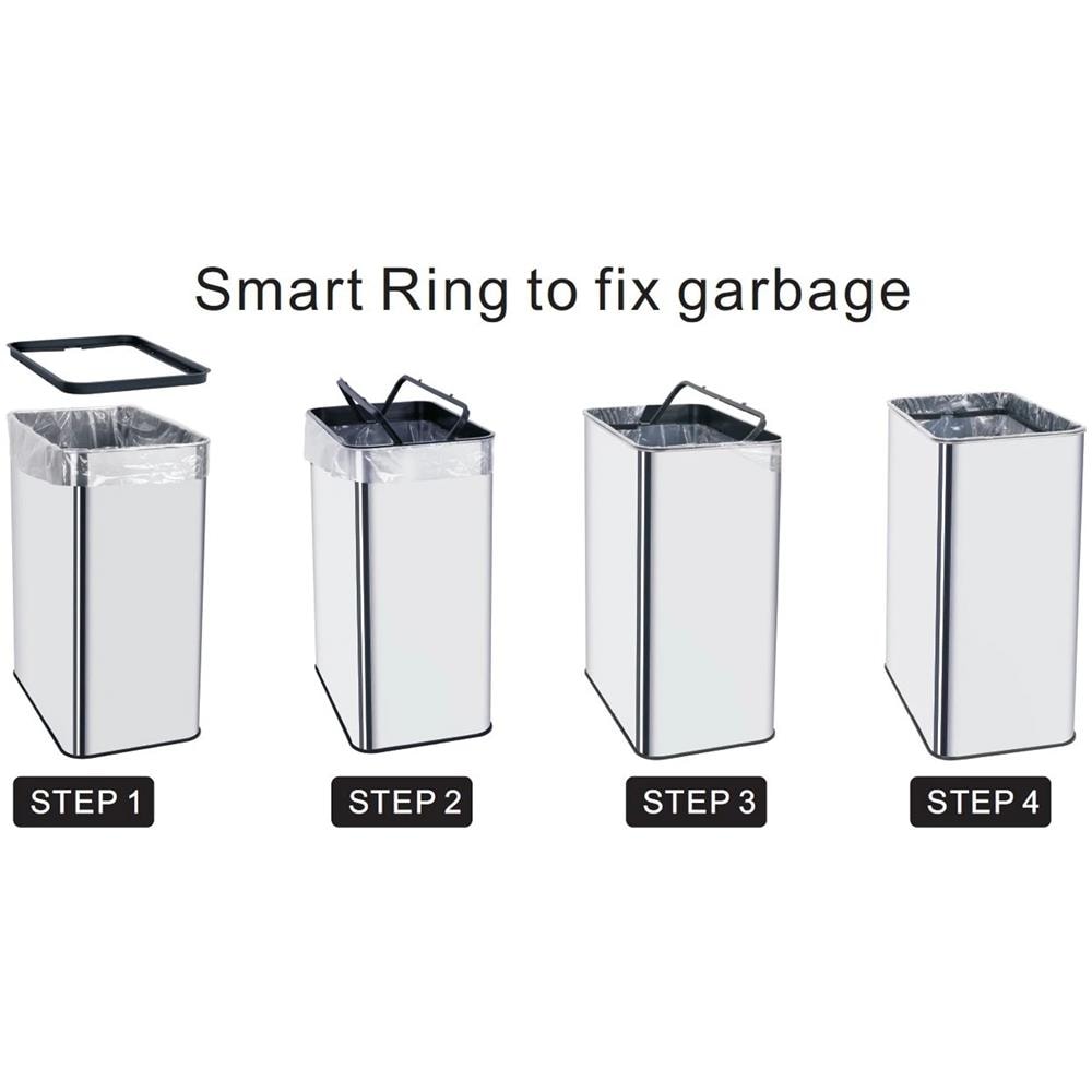 Pattumiera Automatica In Acciaio Inox Da 50 L - Bat-d750 - Foto 6