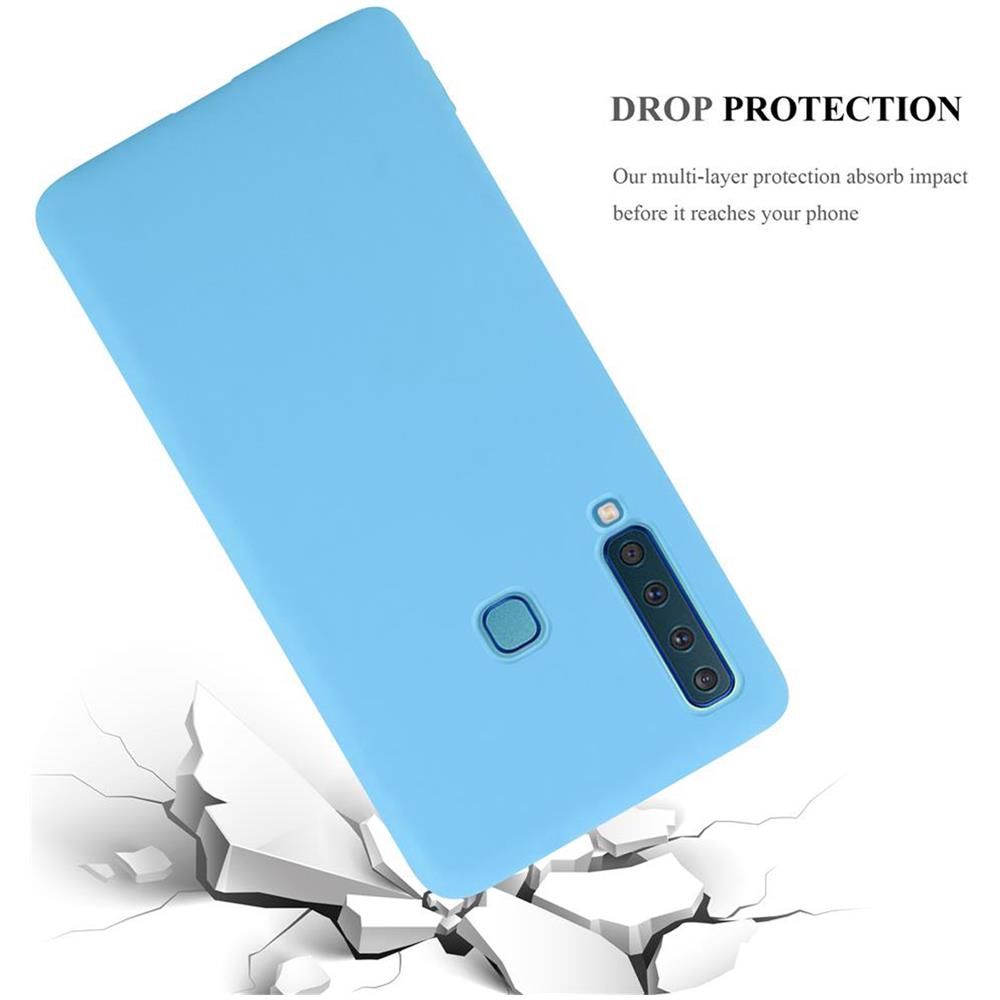 Custodia Compatibile Con Samsung Galaxy A9 2018 In Candy Blu - Coperchio Protettivo In Silicone Tpu Flessibile - Foto 8