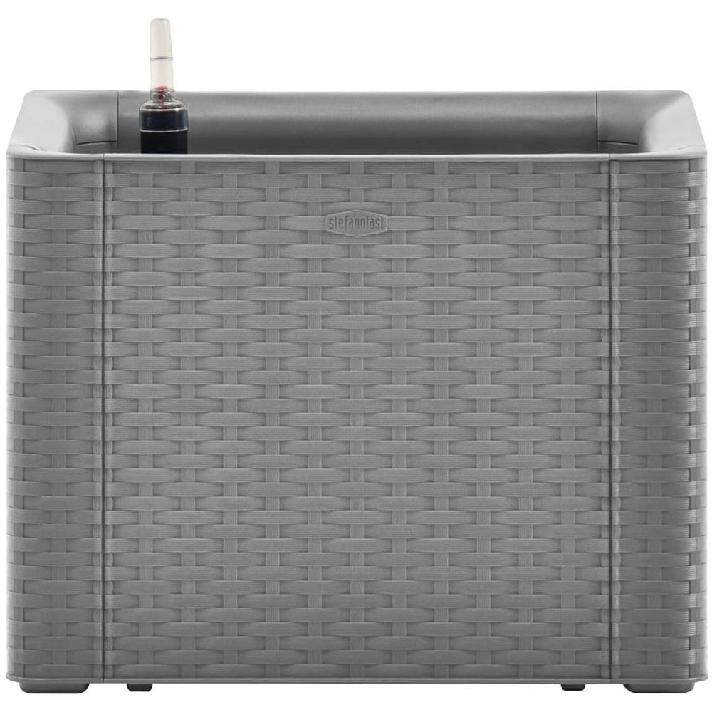 Aiuola Rialzata Giardino Sistema Irrigazione Grigia 43x43x33 Cm - Foto 2