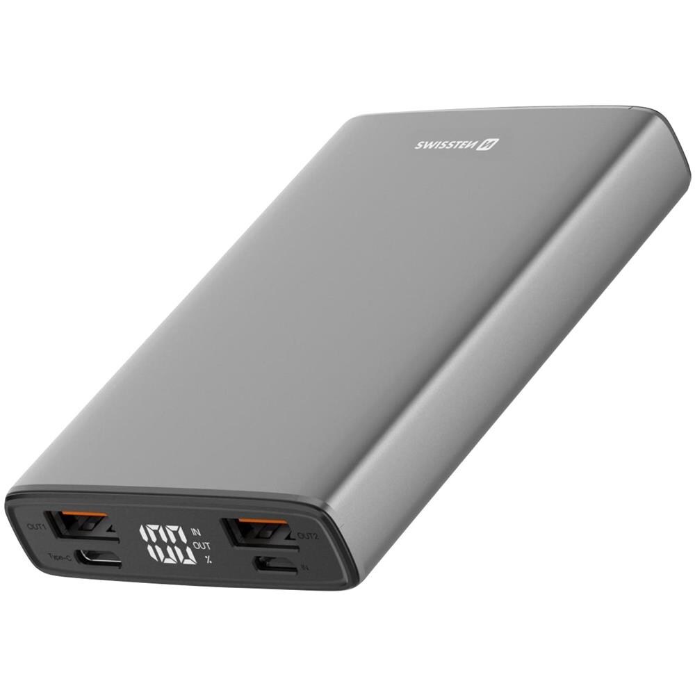 Powerbank 20w Usb-c Power Delivery E Usb Quick Charge 10000mah Swissten Grigio - Foto 1