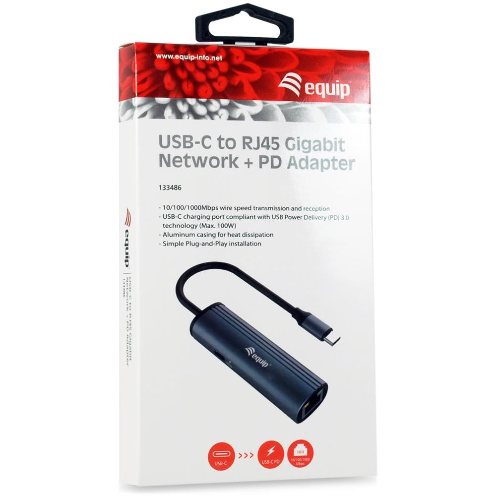 USB-C TO RJ45 GIGABIT NETWORK + PD - Foto 5