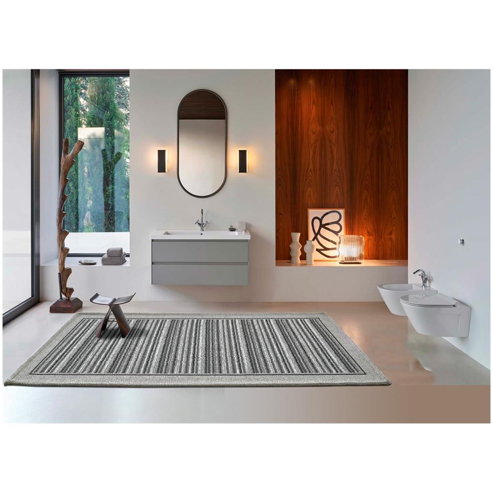 Tappeto Passatoia Cucina Corsia Retro Antiscivolo Disegno Shangai By Suardi 55x280 Tortora - Foto 2