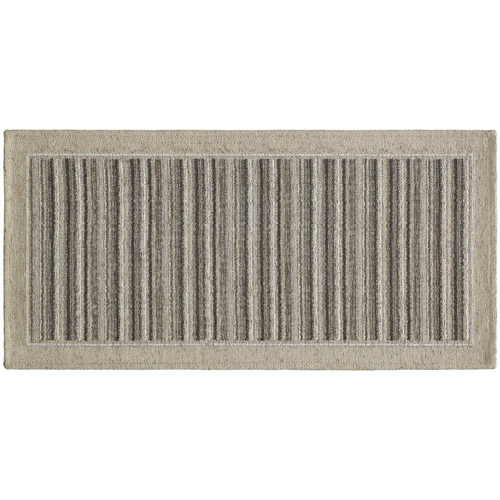 Tappeto Passatoia Cucina Corsia Retro Antiscivolo Disegno Shangai By Suardi 55x280 Tortora - Foto 1