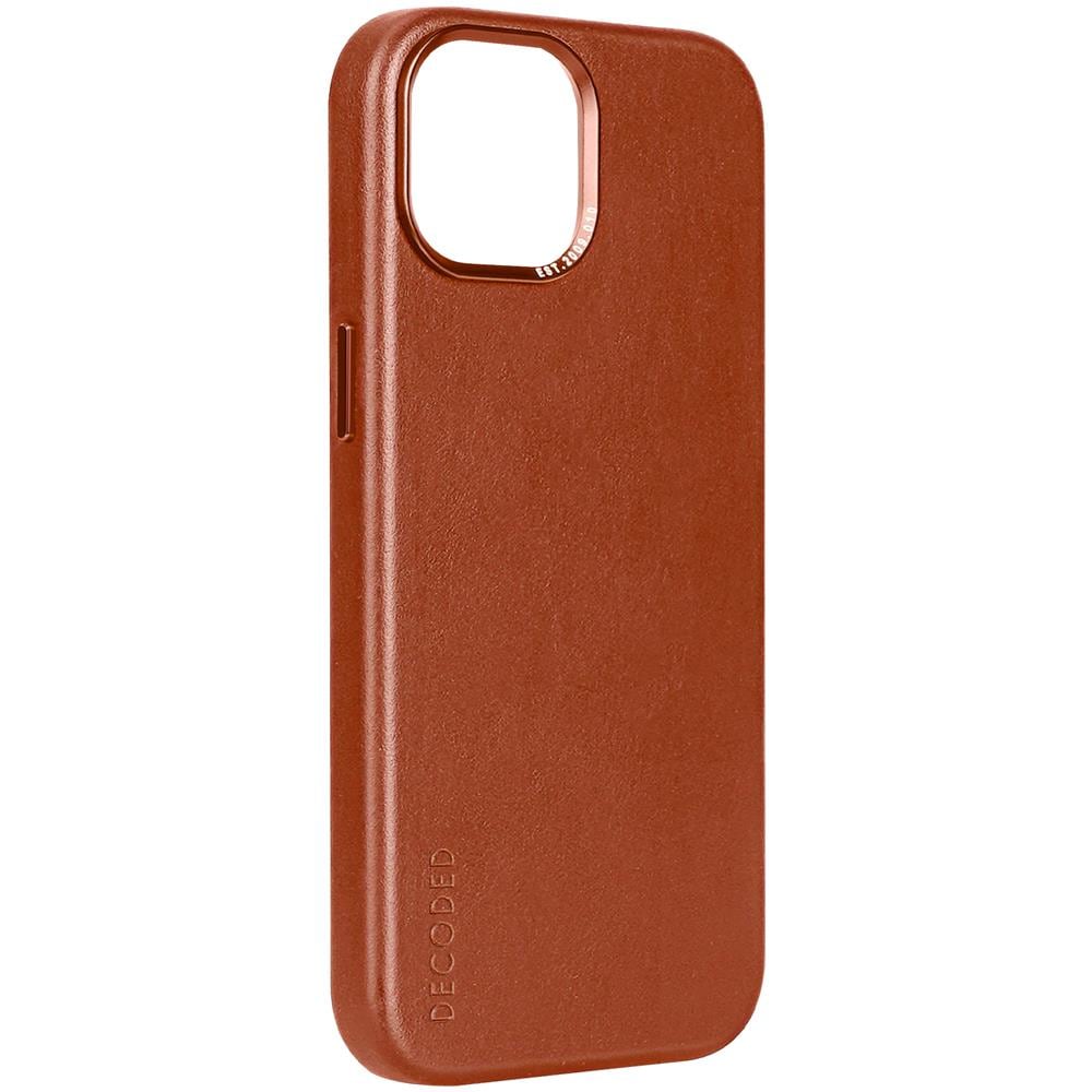 Cover Magsafe Per Iphone 15 Plus Pelle Pieno Fiore Anti-urto 1,2 M Tan - Foto 2