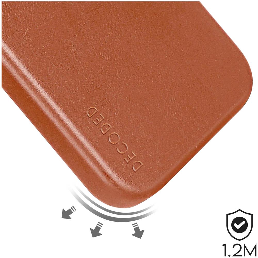 Cover Magsafe Per Iphone 15 Plus Pelle Pieno Fiore Anti-urto 1,2 M Tan - Foto 5