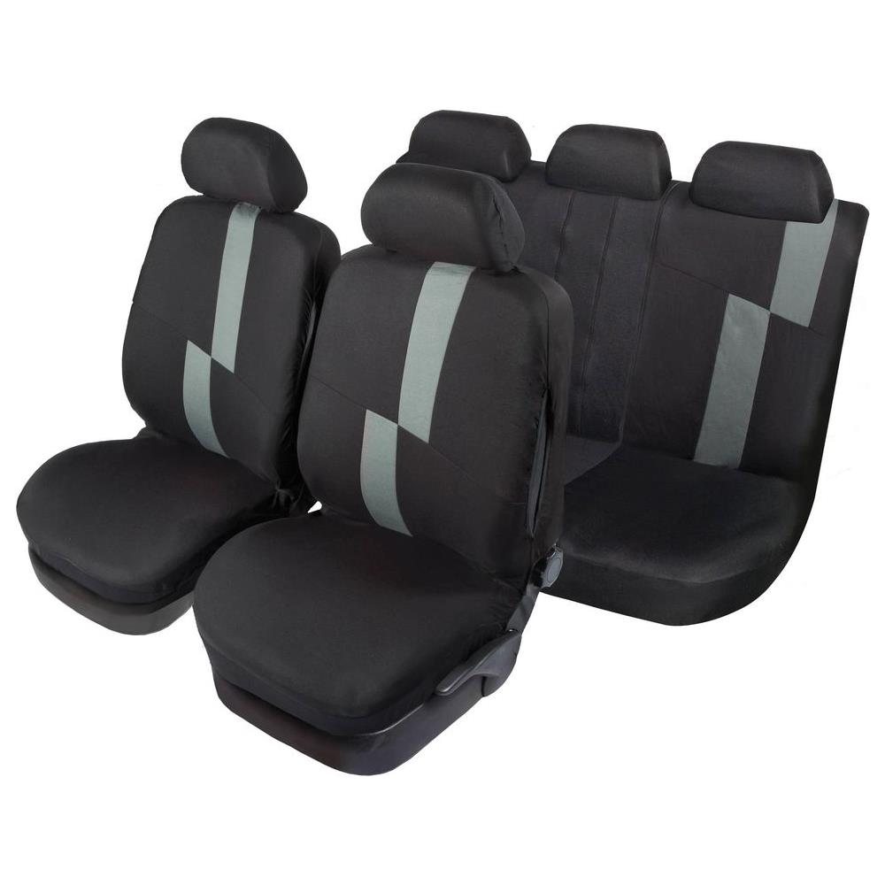 Set Completo Coprisedili Flash Universale Nero-grigio - Foto 1